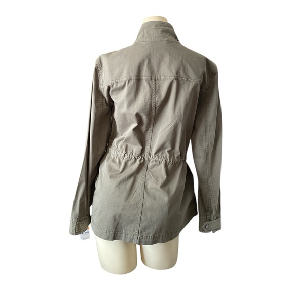 Style & Co women's twill utility spring jacket in olive drab, size small - Picture 8 of 16